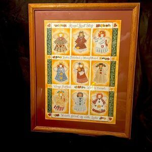 Home interiors country angel wall hanging